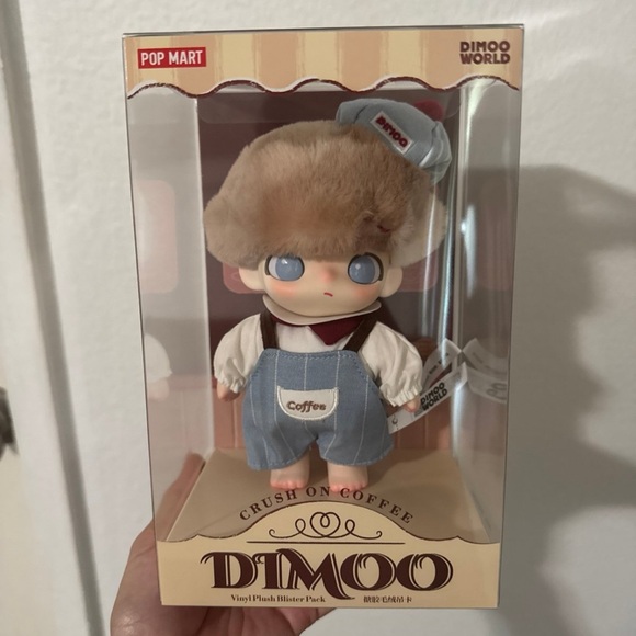 DIMOO Crush on Coffee Series-Vinyl Plush Bliste - Picture 1 of 8